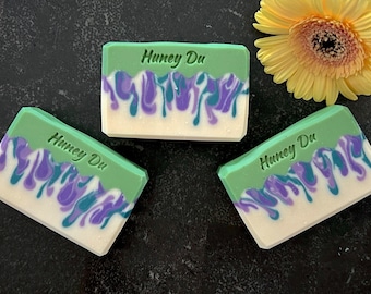 Jabón natural de leche de coco / Lavanda, salvia y romero