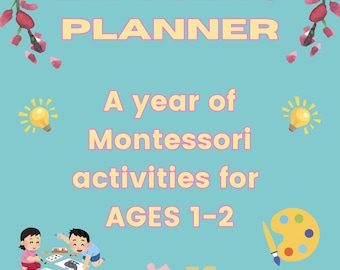 Play Based Planner for 1 Full year for ages 1-2