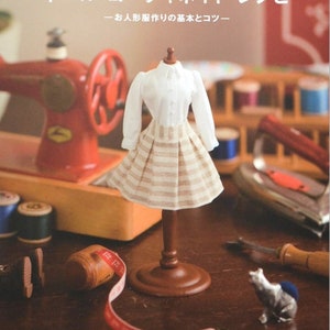 Blythe// Licca // Momoko// petite blythe Doll  sewing Outfit book - Japanese doll clothes pattern book