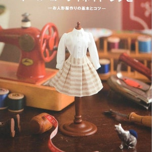 Blythe// Licca // Momoko// petite blythe Doll sewing Outfit book Japanese doll clothes pattern book image 1