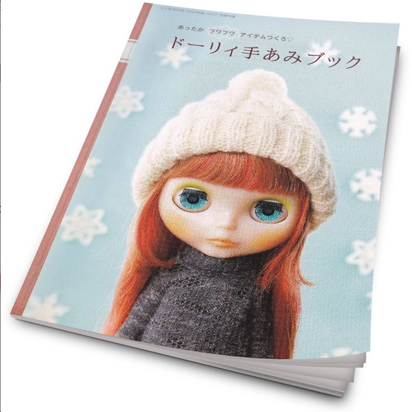 Blythe hat// Doll Knitted hats Patterns // Doll Fashion Styling- // Japanese craft book // PDF-instant download