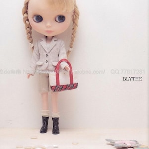 Blythe// Licca // Momoko// petite blythe Doll sewing Outfit book Japanese doll clothes pattern book image 7