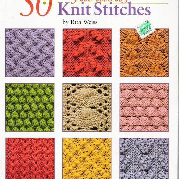 50 Knit Stitches// Knit pattern book // Knit stitches pattern// E-book// PDF pattern