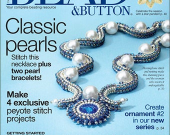 Bead&Button Patterns // 4 exclusive peyote stitch projects // ebook // necklace // Craft Book // PDF