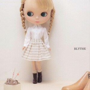 Blythe// Licca // Momoko// petite blythe Doll sewing Outfit book Japanese doll clothes pattern book image 5