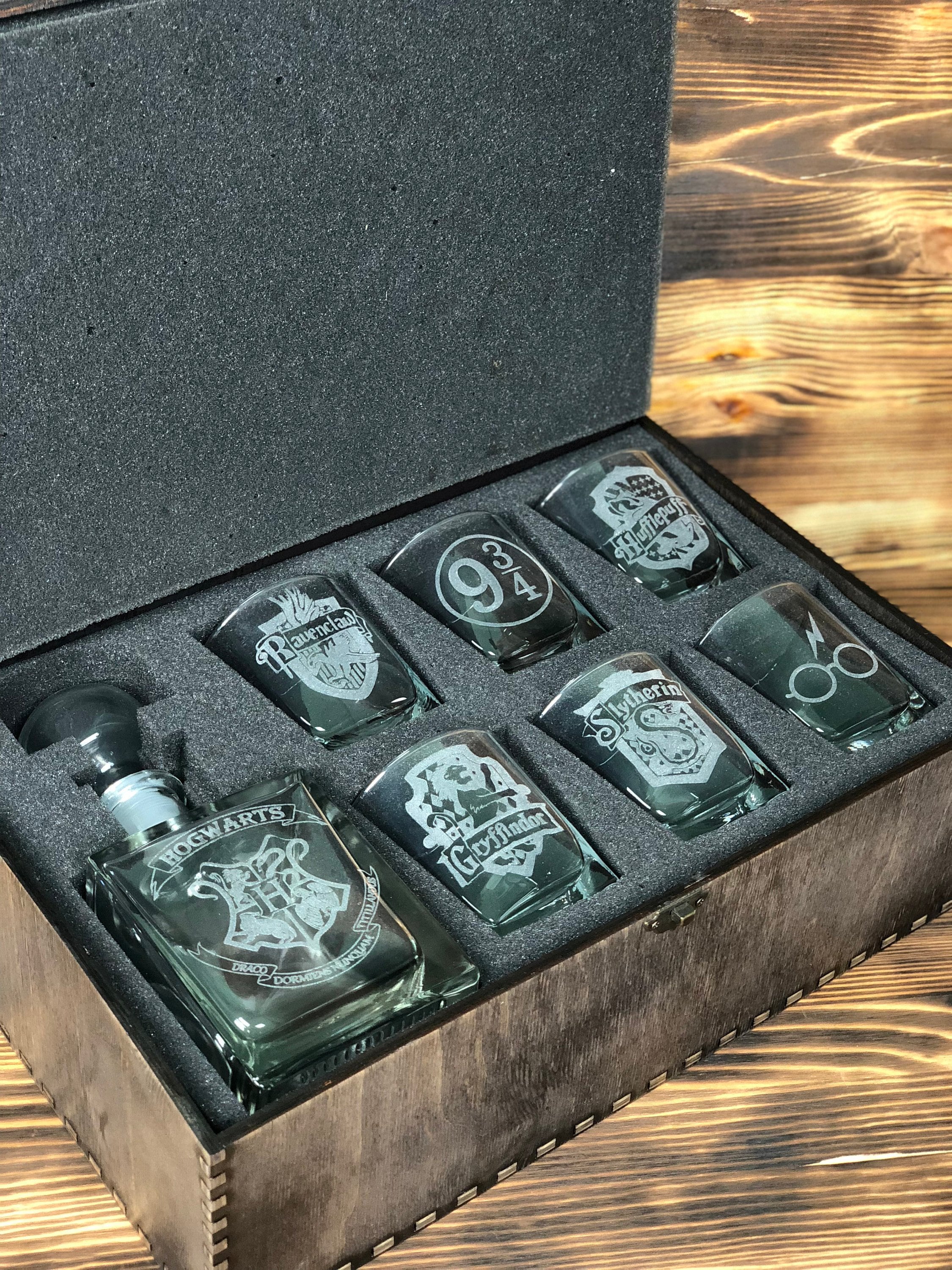 Harry Potter Harry Potter gift Personalized Decanter set Etsy