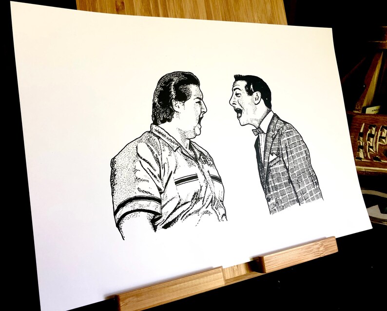 Pee Wee Herman Portrait I Know You Are But What Am Etsy