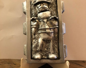 Rocky Robot In Carbonite Statue