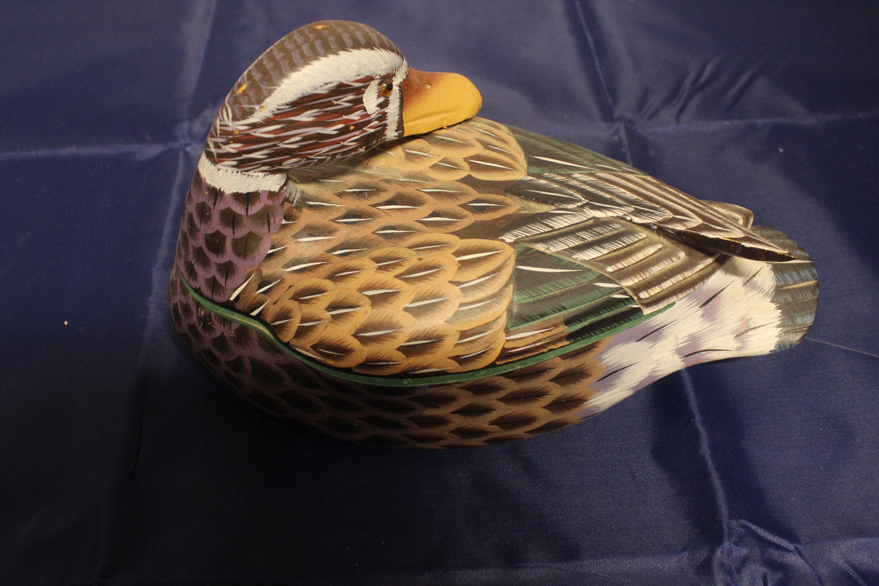 Wood Two Piece Duck Trinket Box Etsy