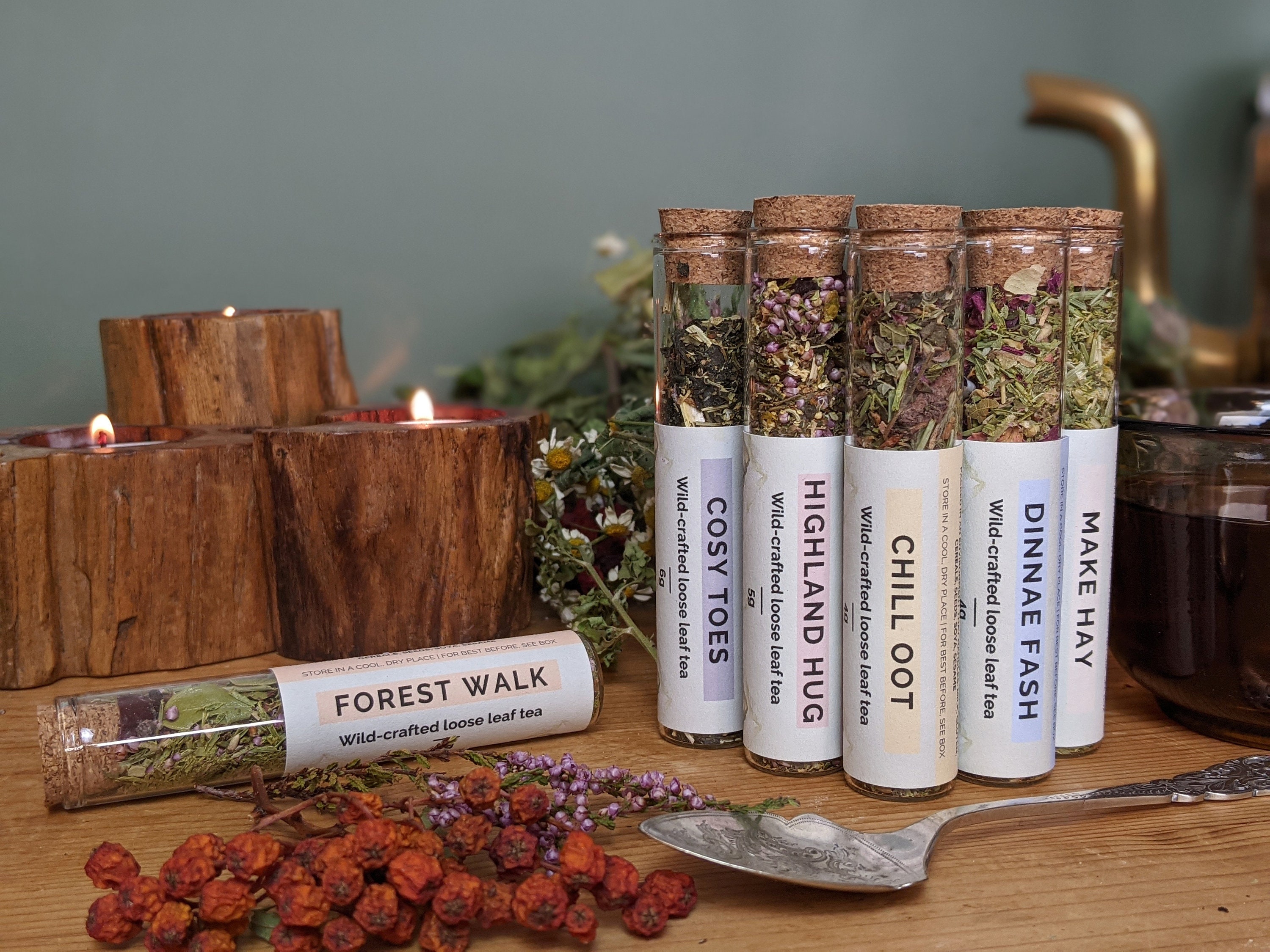 Luxury Tea Gift Box 6 Wildcrafted Herbal Tea Blends From - Etsy