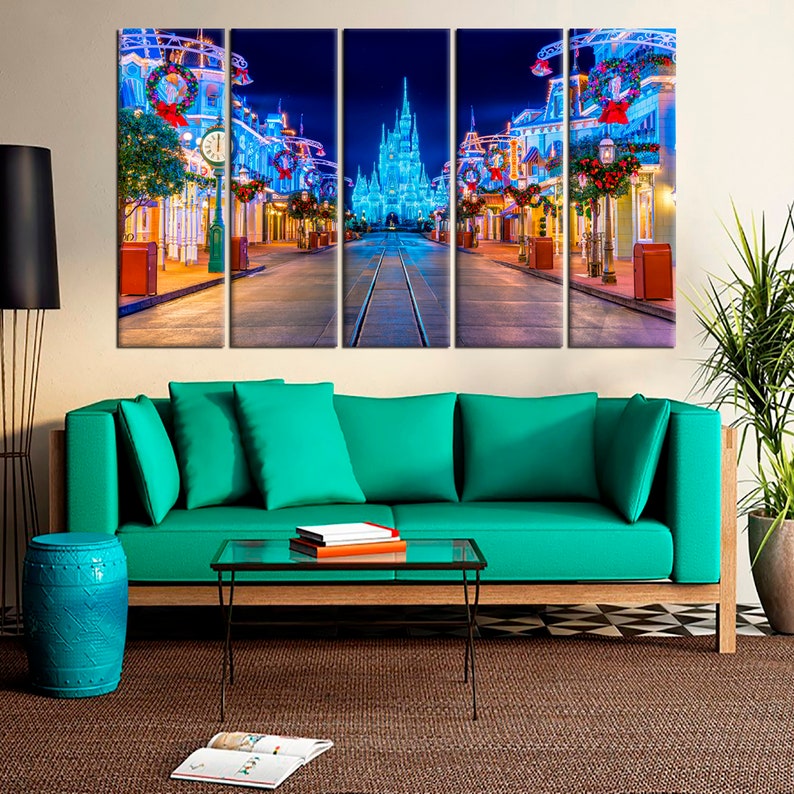 Disneyland Large Wall Art Decor Disney California Park | Etsy