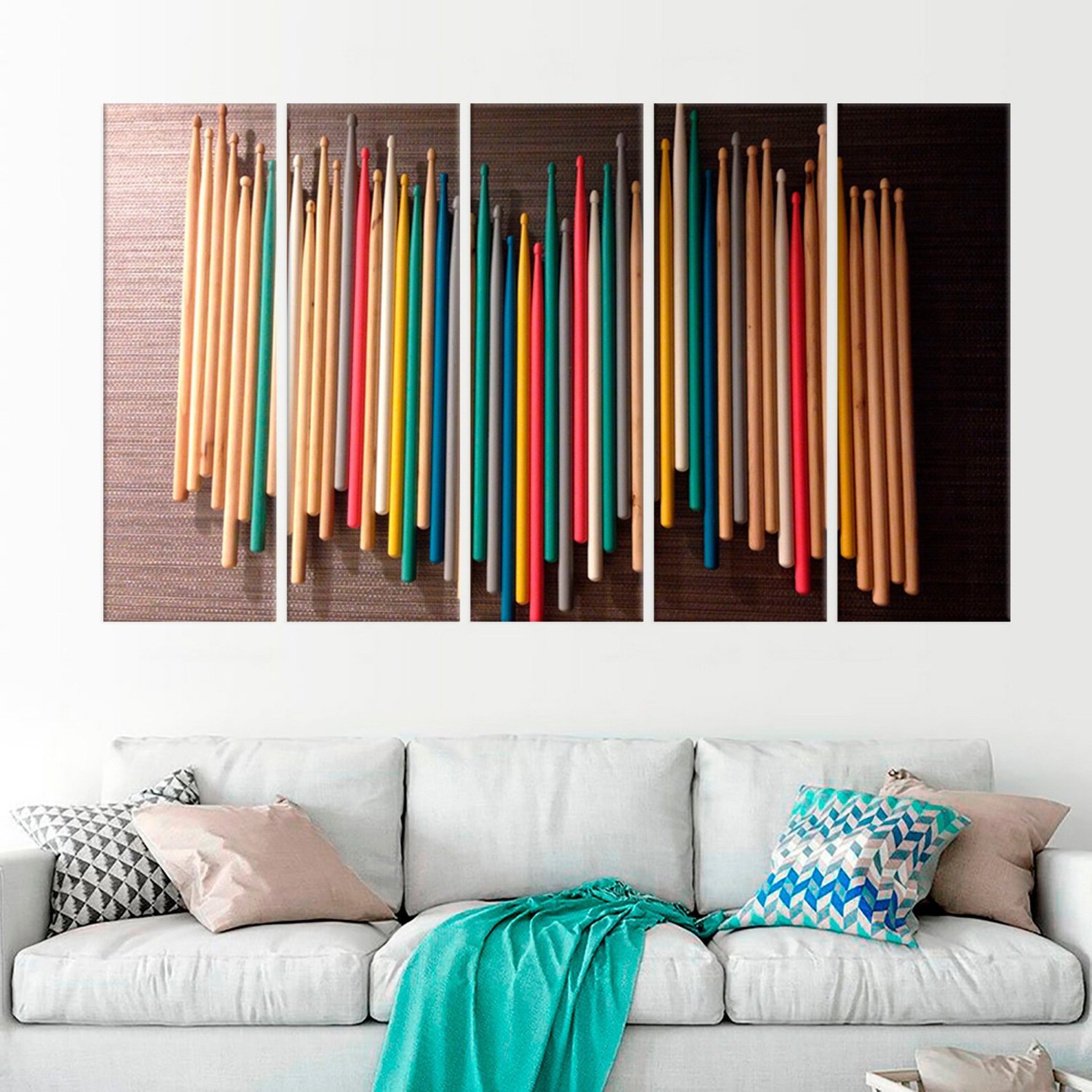 Drumstick Wall canvas set Drumstick large canvas print Music Etsy