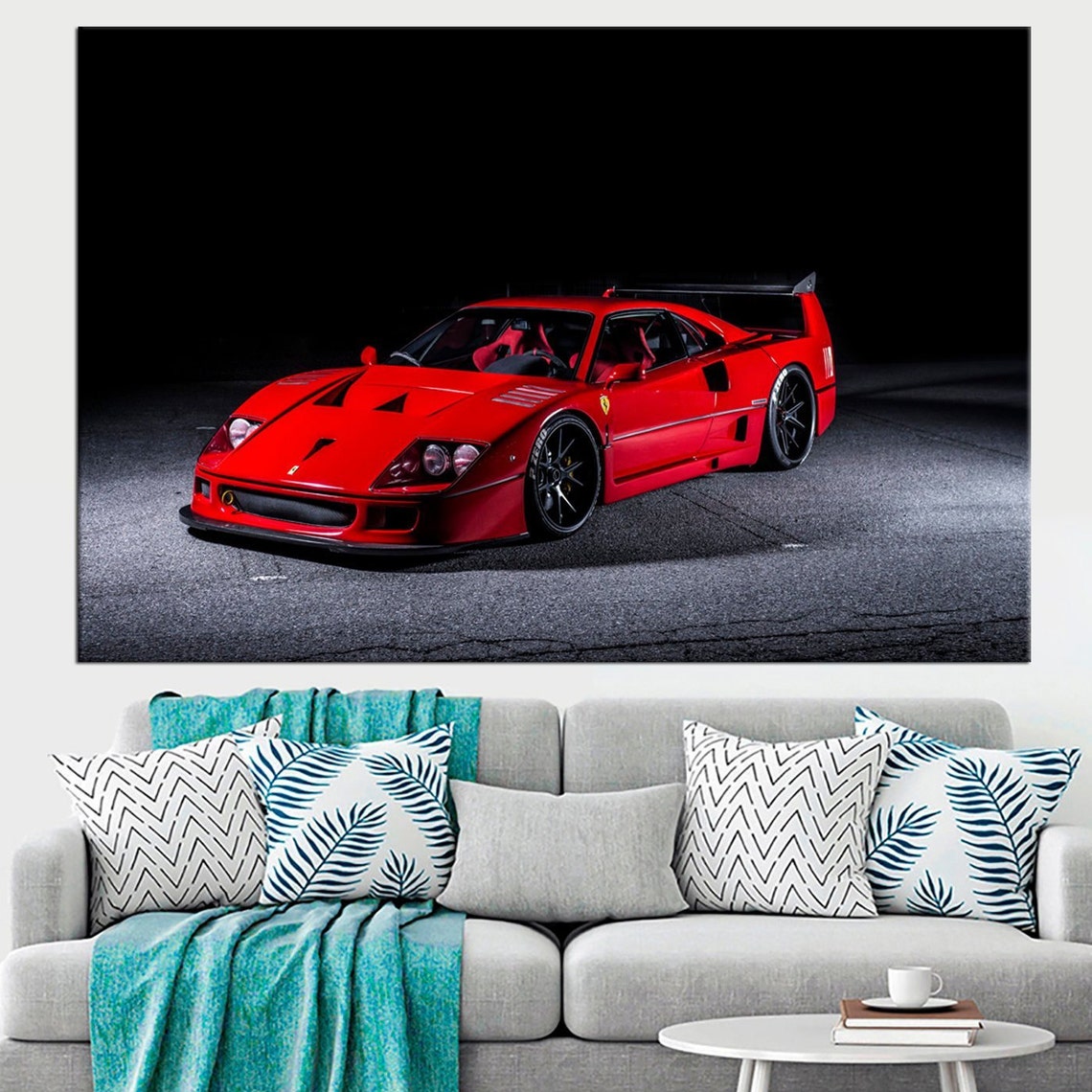 Supercar wall decor Sport car painting print canvas wall art | Etsy