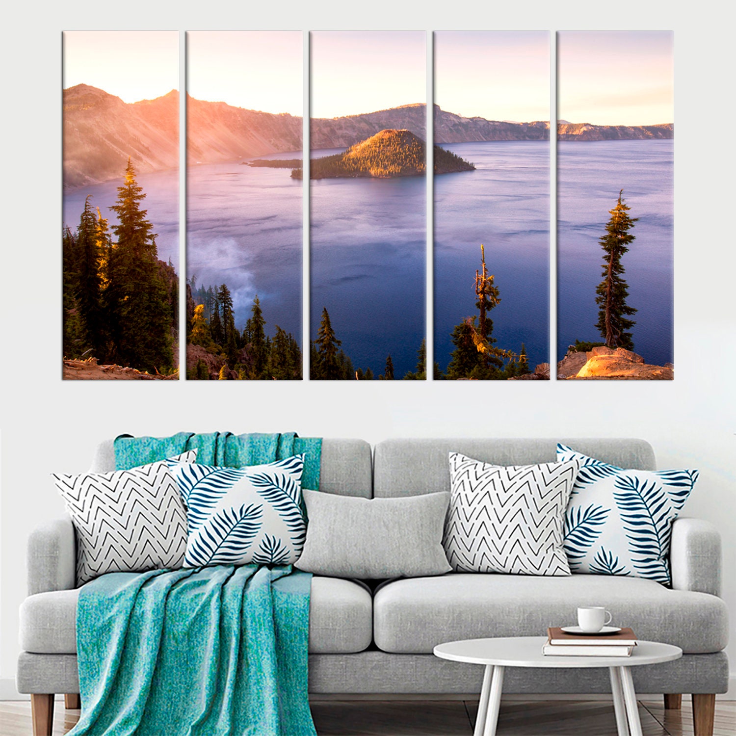 Crater Lake Large wall art National Park wall art decor Oregon Etsy
