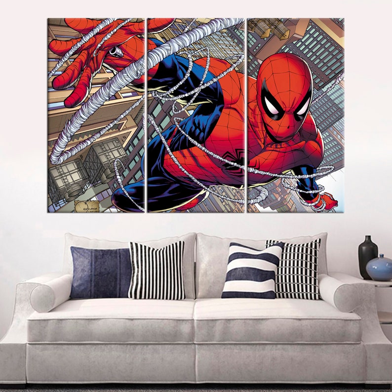 Amazing Spider Man Modern Art Print Comic Wall Art Etsy