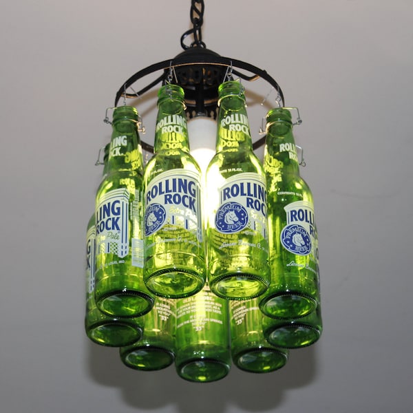 Beer Bottle Ceiling Light