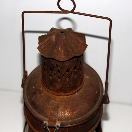 Shops Electrified Rusty Barn Lantern