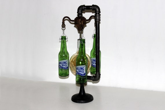 Recycled Beer Bottle Table Lamp From Victorian Floor Lamp Arms -  UK