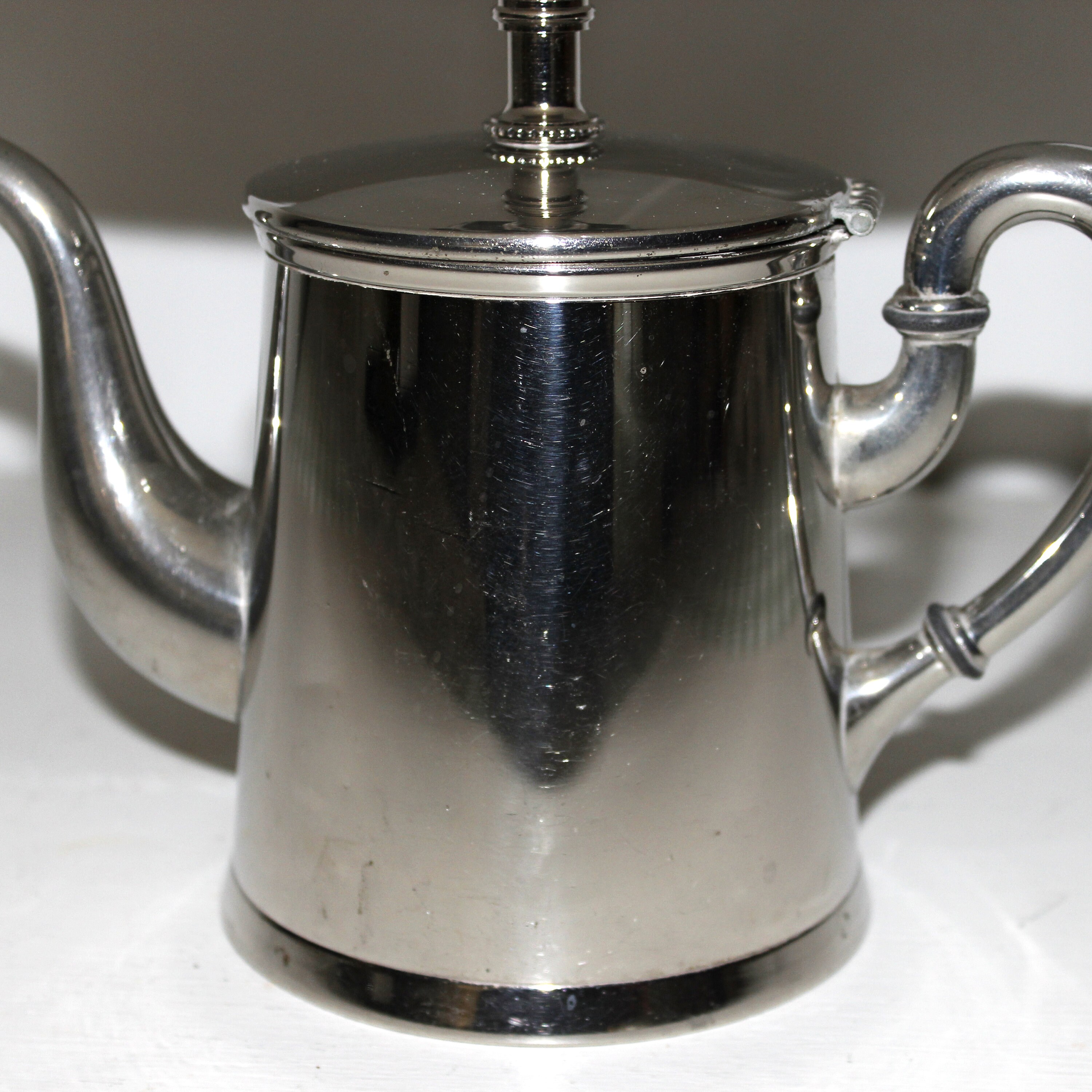 Small Silver Teapot Lamp without Shade Etsy