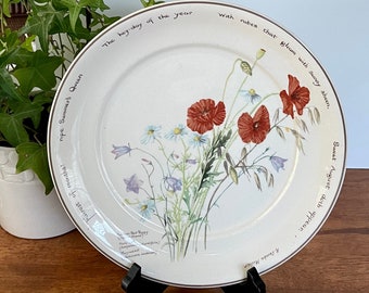 Set of 6 Noritake "The Country Diary of an Edwardian Lady" Dinner Plates 10 1/ 2”  Webb & Bower LTD 1977, Excellent Condition