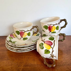 Vintage Villeroy & Boch Ma Pomme Cups and Saucers Set