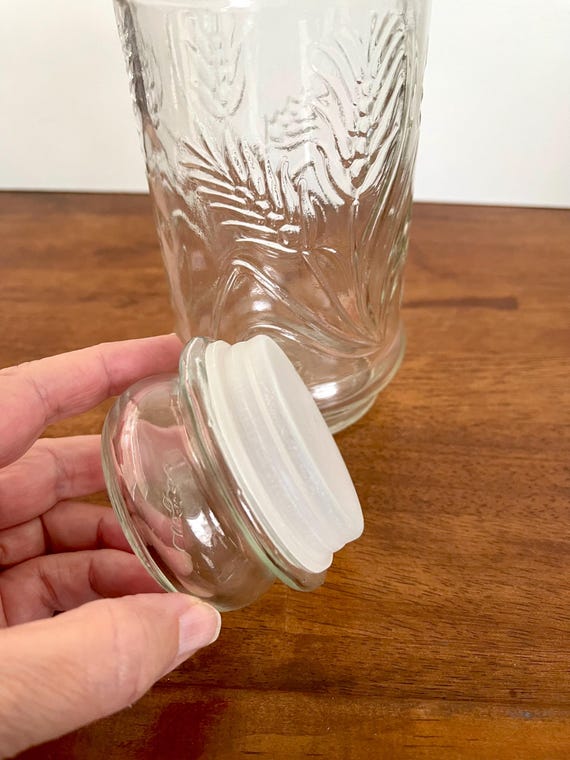 1982 Planters Peanut Wheat Glass Jar by Anchor Hocking, Glass