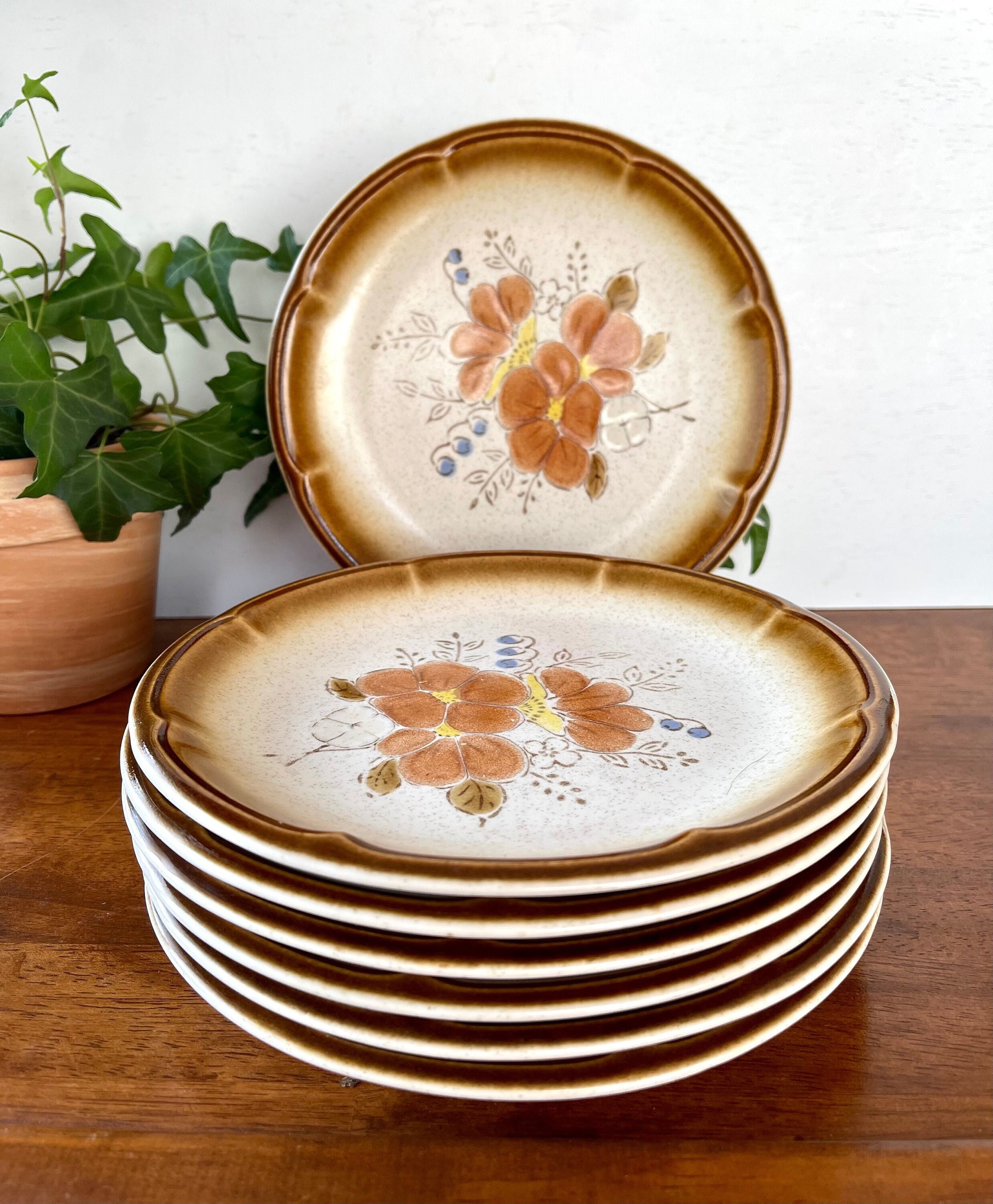 * antique plate ୨୧ ディネット 小さなお皿 ブラウン antique plate ୨୧ ディネット 小さなお皿 ブラウン antique mini
