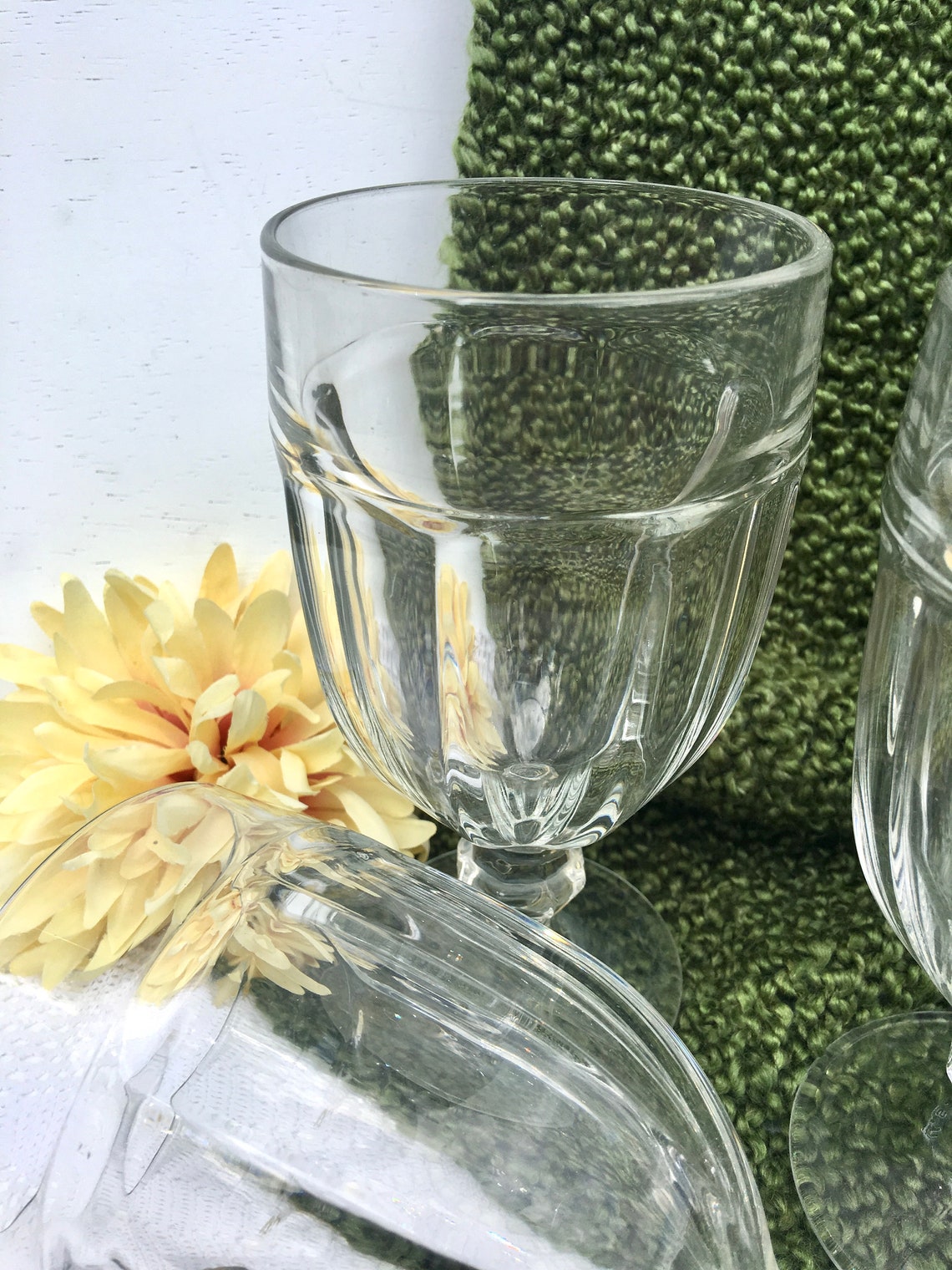 4 Libbey Gibraltar Duratuff Iced Tea Goblets Vintage Stem Etsy UK