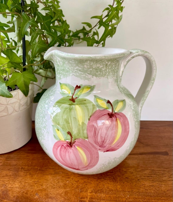 Ceramiche Toscane Pitcher Vase Hand Painted Ceramic Made in Italy