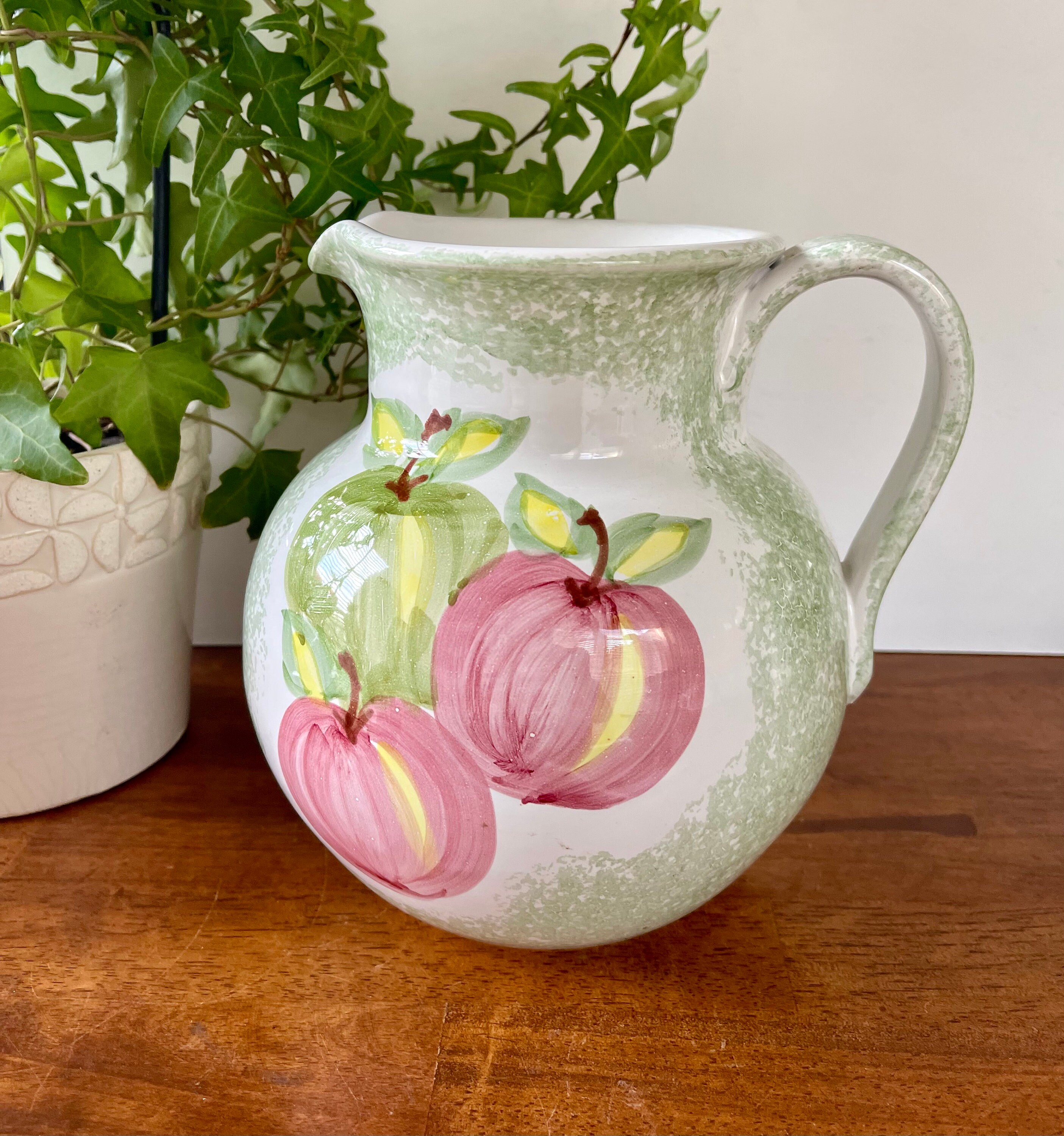 Ceramiche Toscane Pitcher Vase Hand Painted Ceramic Made in Italy