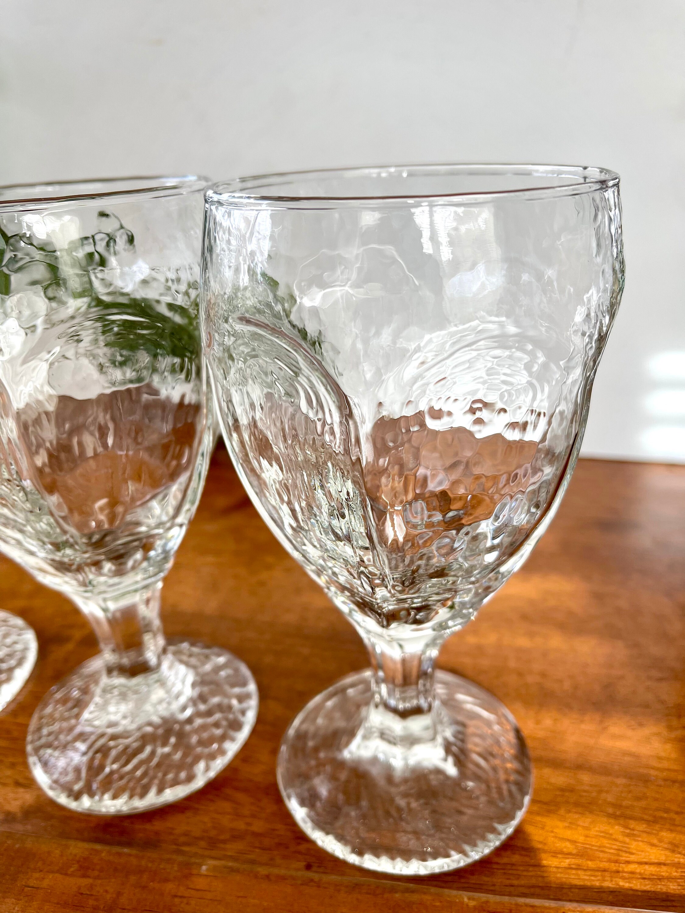 4 Libbey Chivalry Wine Glasses Rock Shape Chivalry Wine Etsy