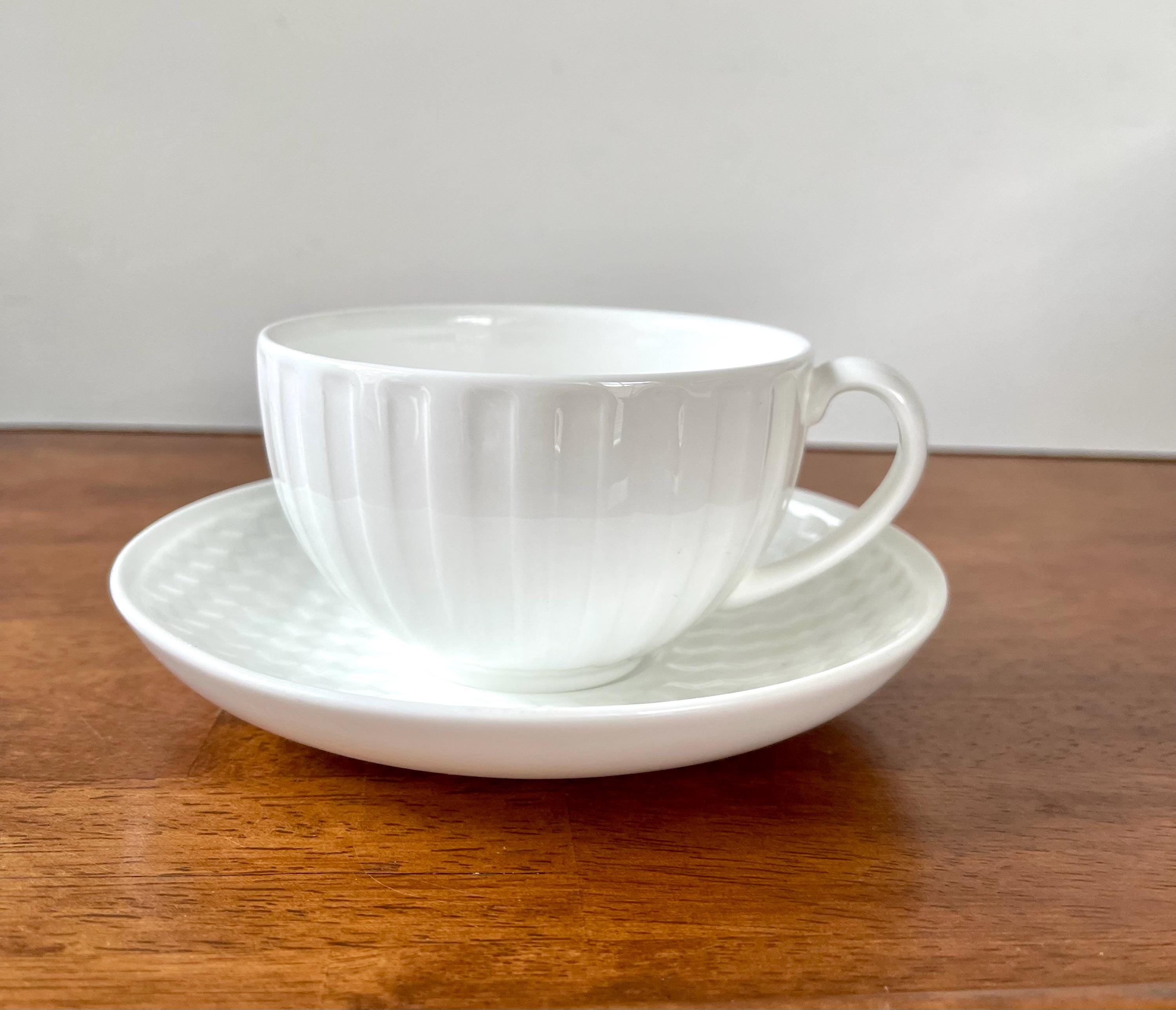 Wedgwood Night and Day Bone China Cup and Saucer Set of 4 - Etsy