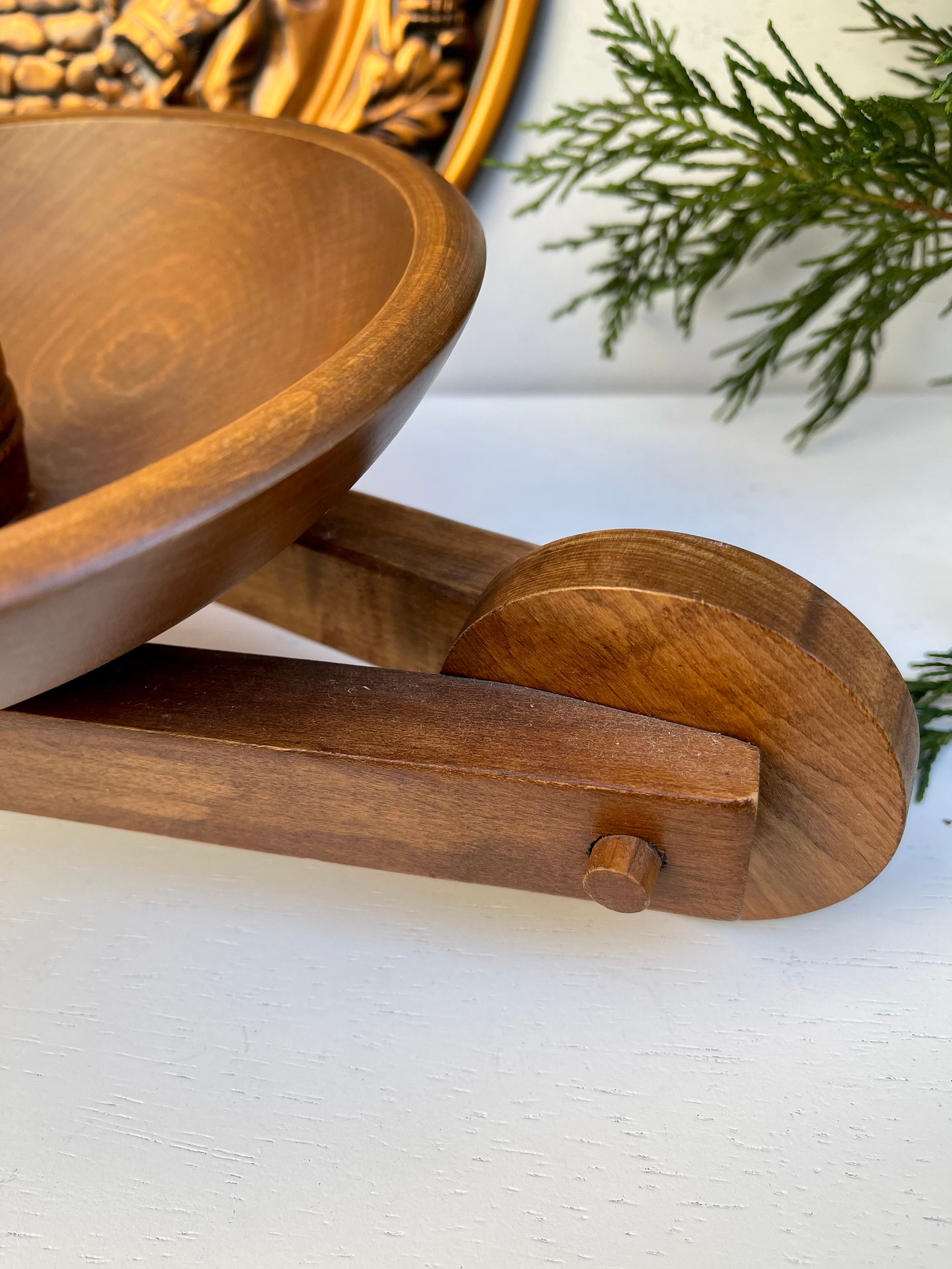 Handcrafted Wooden Wheelbarrow Nut Bowl Decorative Etsy