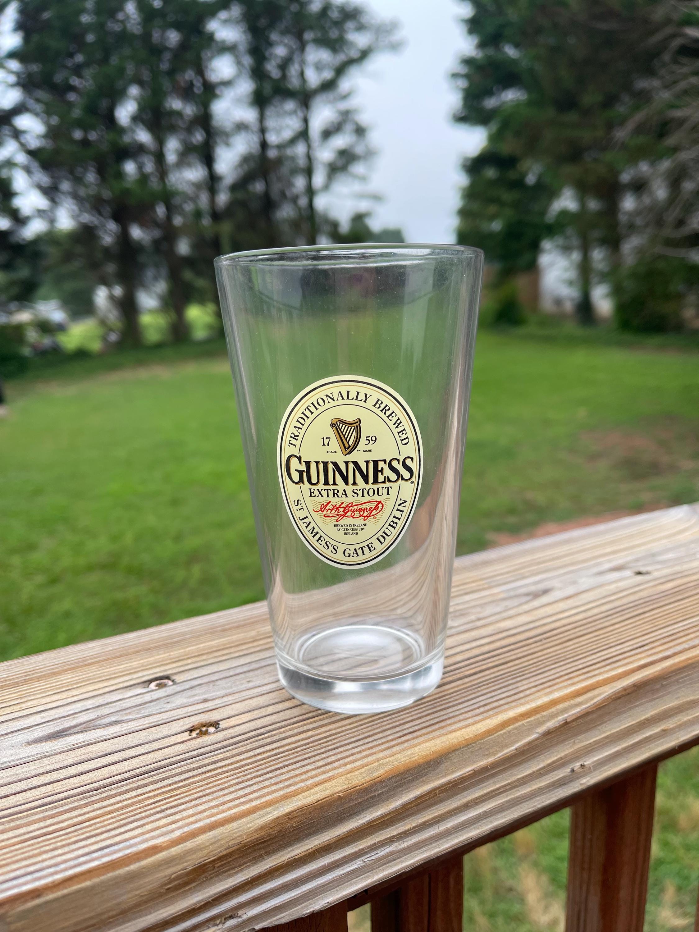 Guinness Lot de 2 verres miniatures avec motif harpe