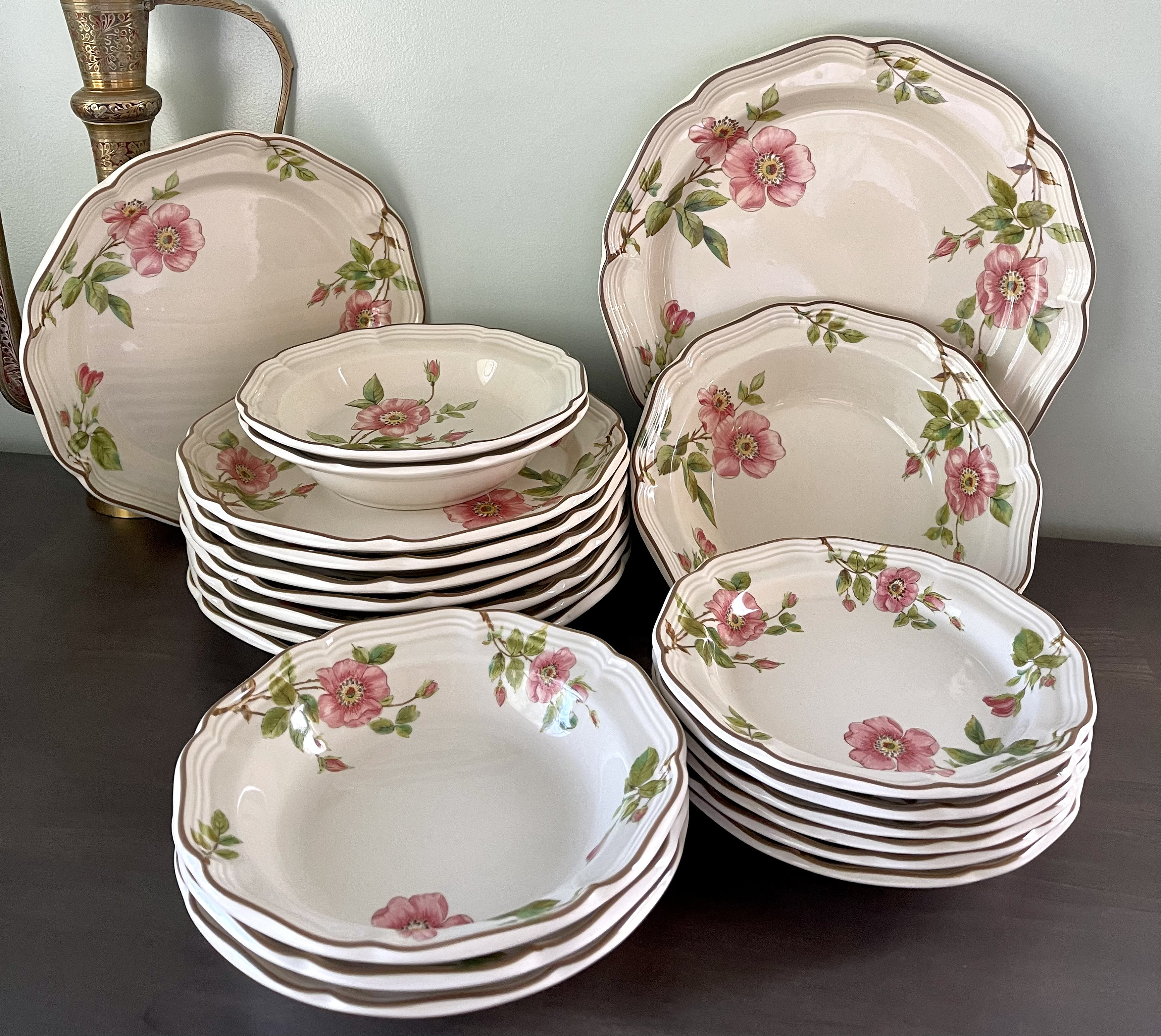 MATSU「special」 1880s フリーメイソン ブレスレット Vintage Mikasa Heritage “rose Pedals “ Dinnerware - Mikasa