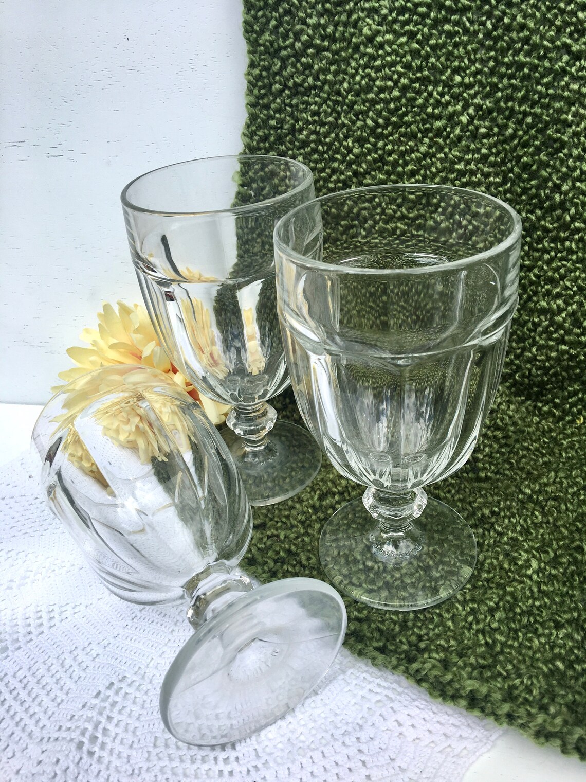 4 Libbey Gibraltar Duratuff Iced Tea Goblets Vintage Stem Etsy UK