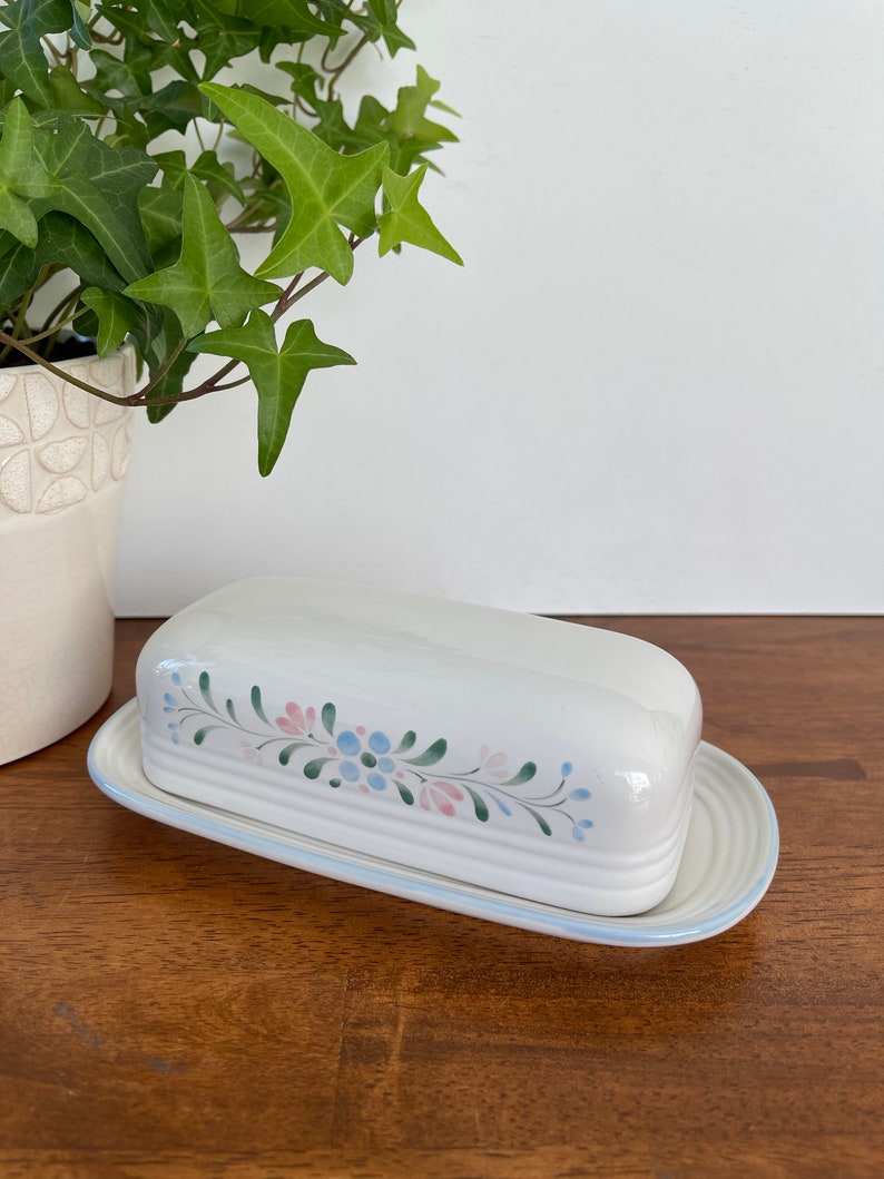 Vintage Fascino Stoneware Covered Butter Dish Made in Japan Etsy