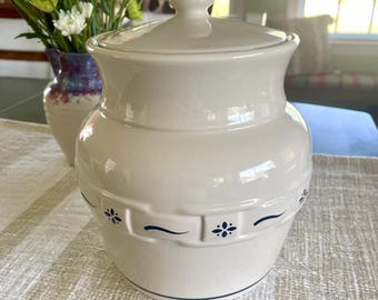 Longaberger Woven Traditions Classic Blue XL Canister with Lid