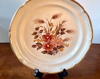Set of 4 Mikasa Avante Napoli FE 903 Yellow Flower Stoneware
