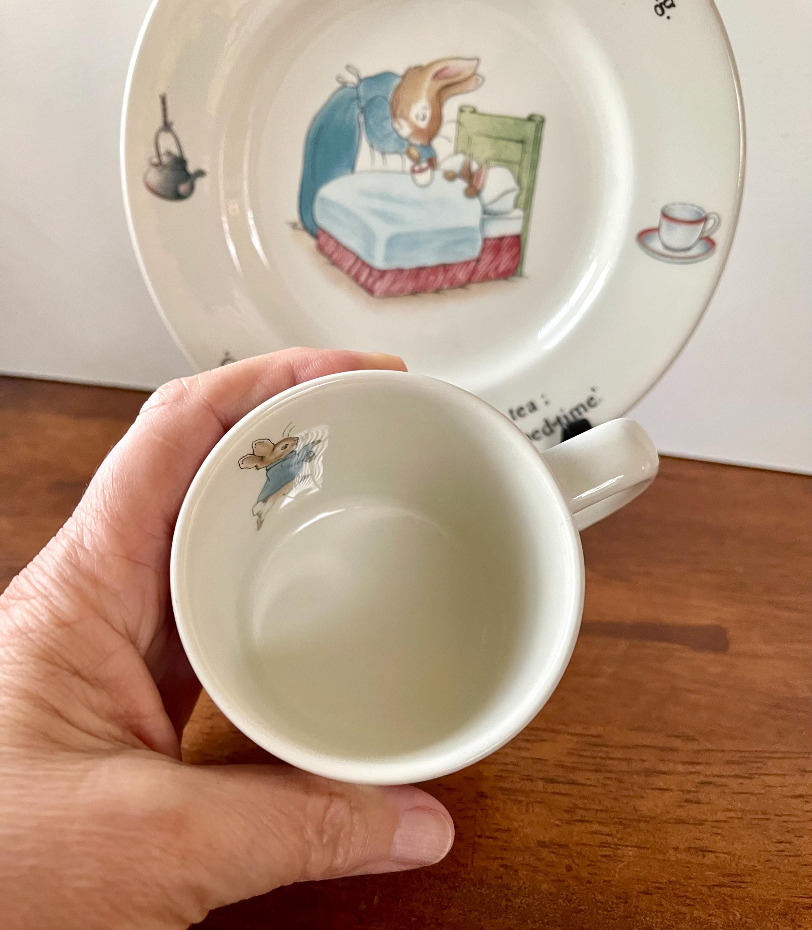 Vintage Wedgwood Peter Rabbit Child's China Set - Plate and Mug - Etsy