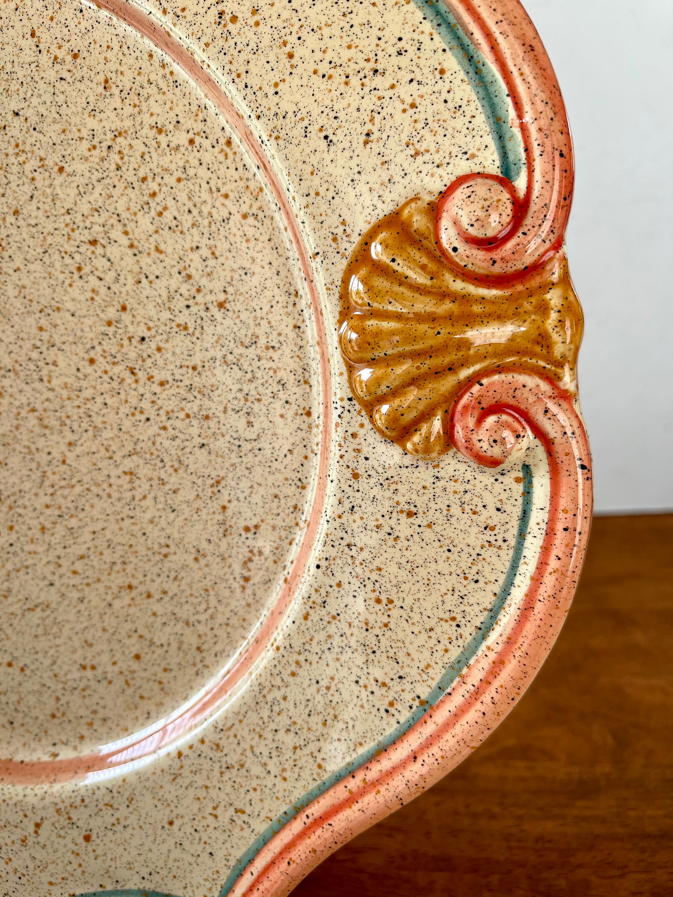 4 HORCHOW MEDICI BELLINI Italy Dinner Plates Stoneware Hand