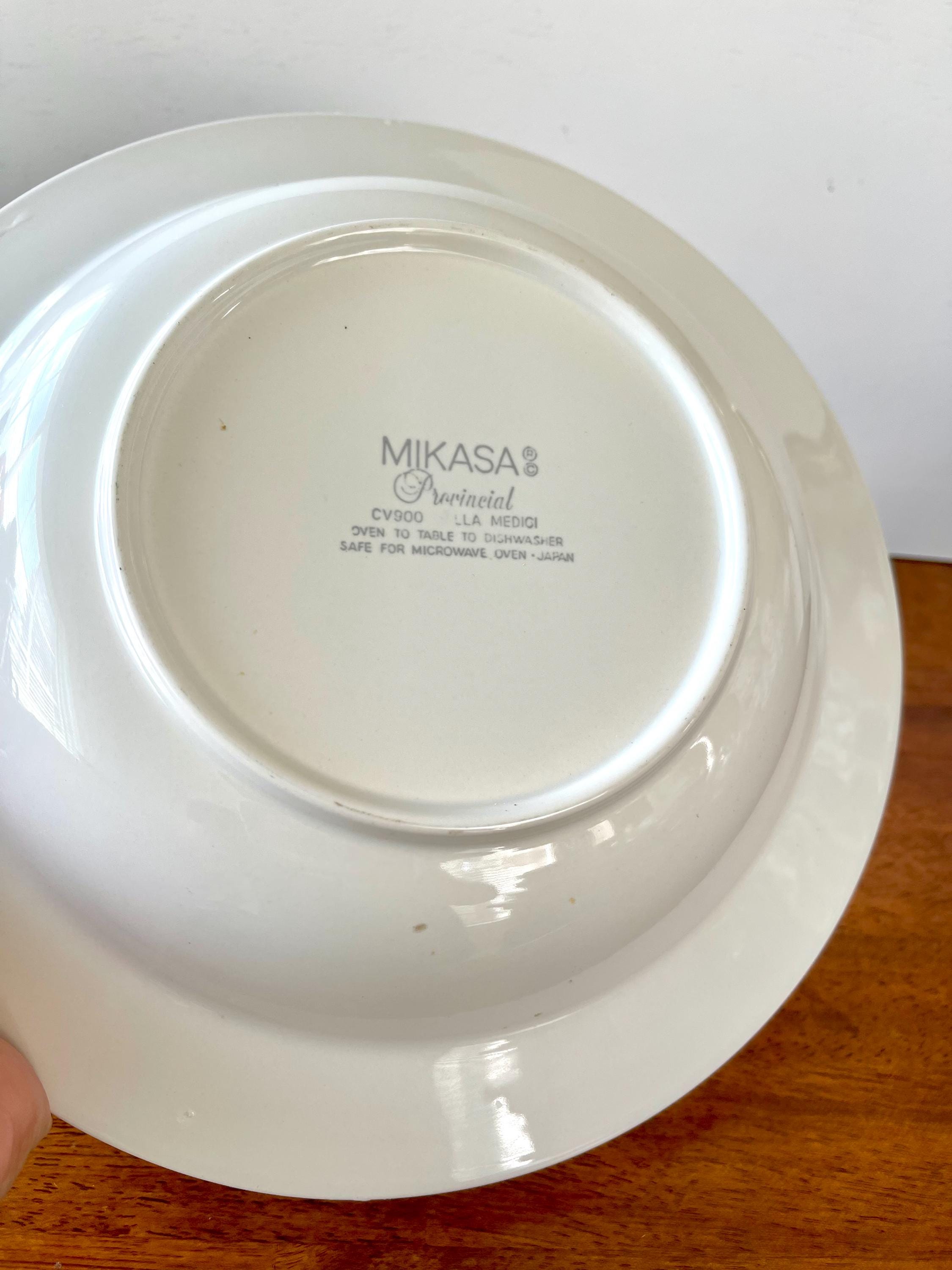 Mikasa Villa Medici Vegetable Bowl: Floral Design, 10-inch, Made
