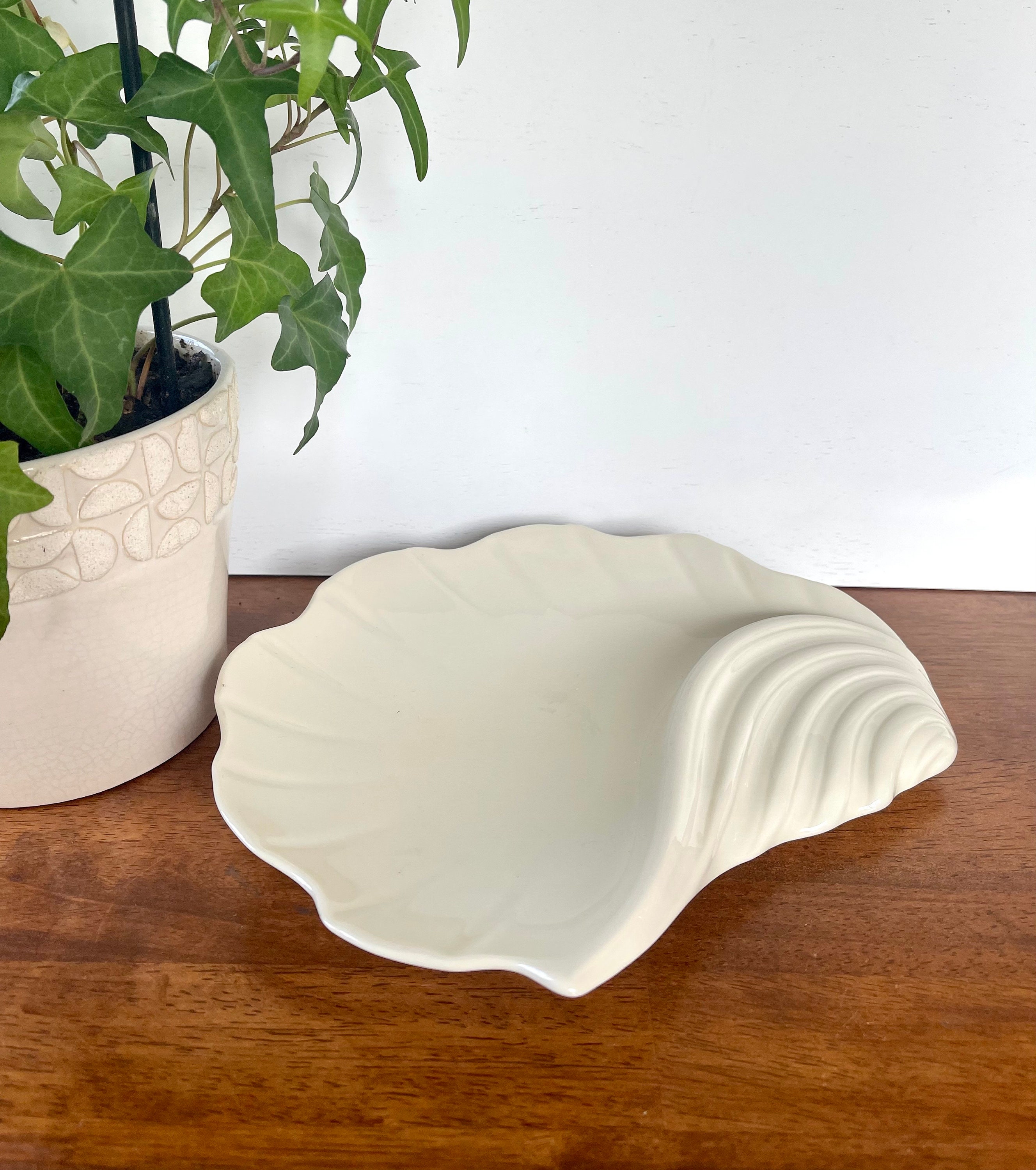 Vintage Lenox Ivory Clam Shell Plate: USA Serving or Decorative