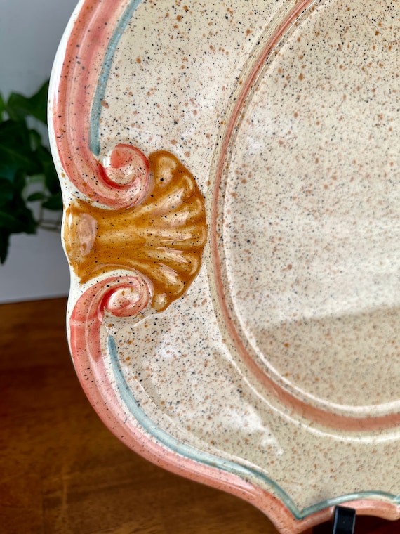 4 HORCHOW MEDICI BELLINI Italy Dinner Plates Stoneware Hand