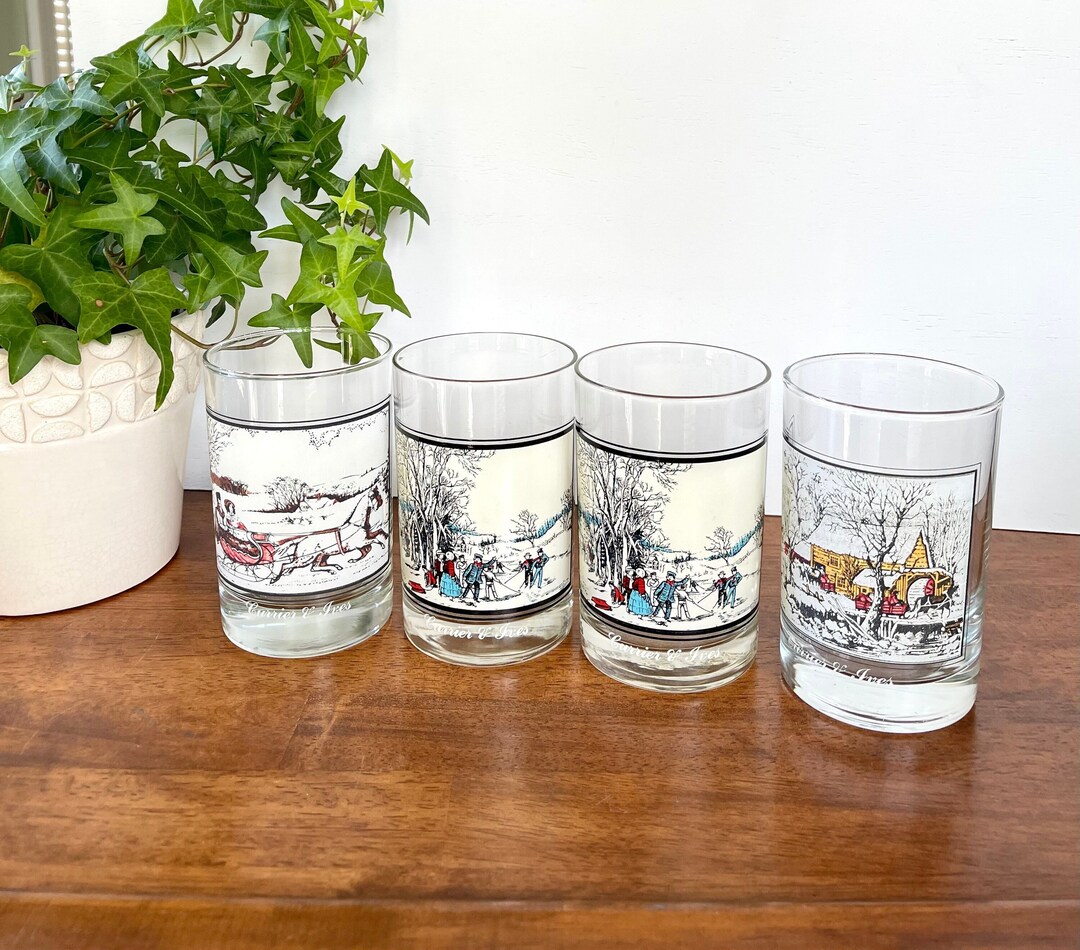 Currier And Ives Glasses