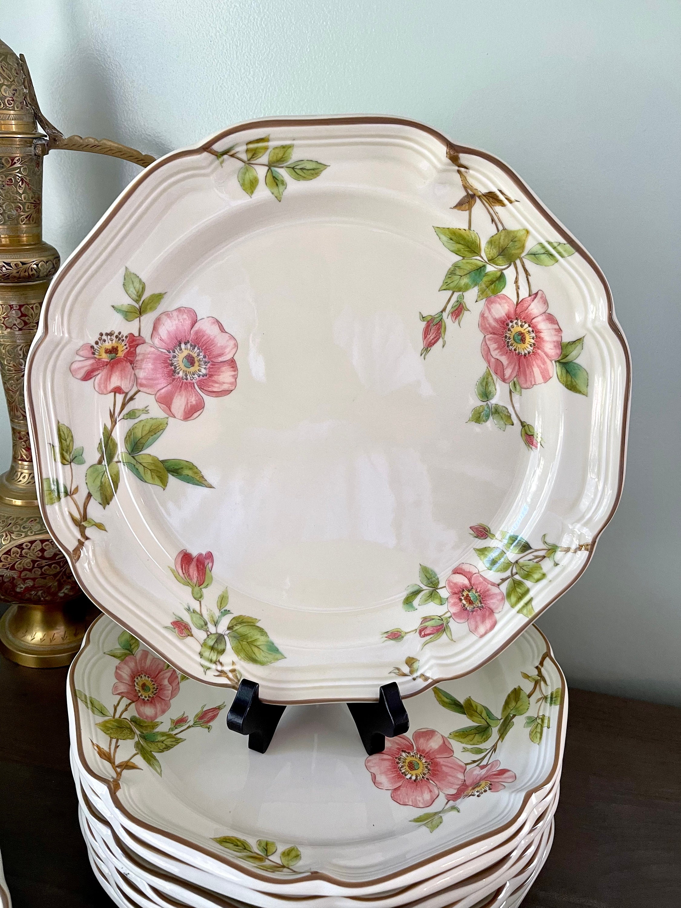 Vintage Mikasa Heritage “rose Pedals “ Dinnerware - Mikasa