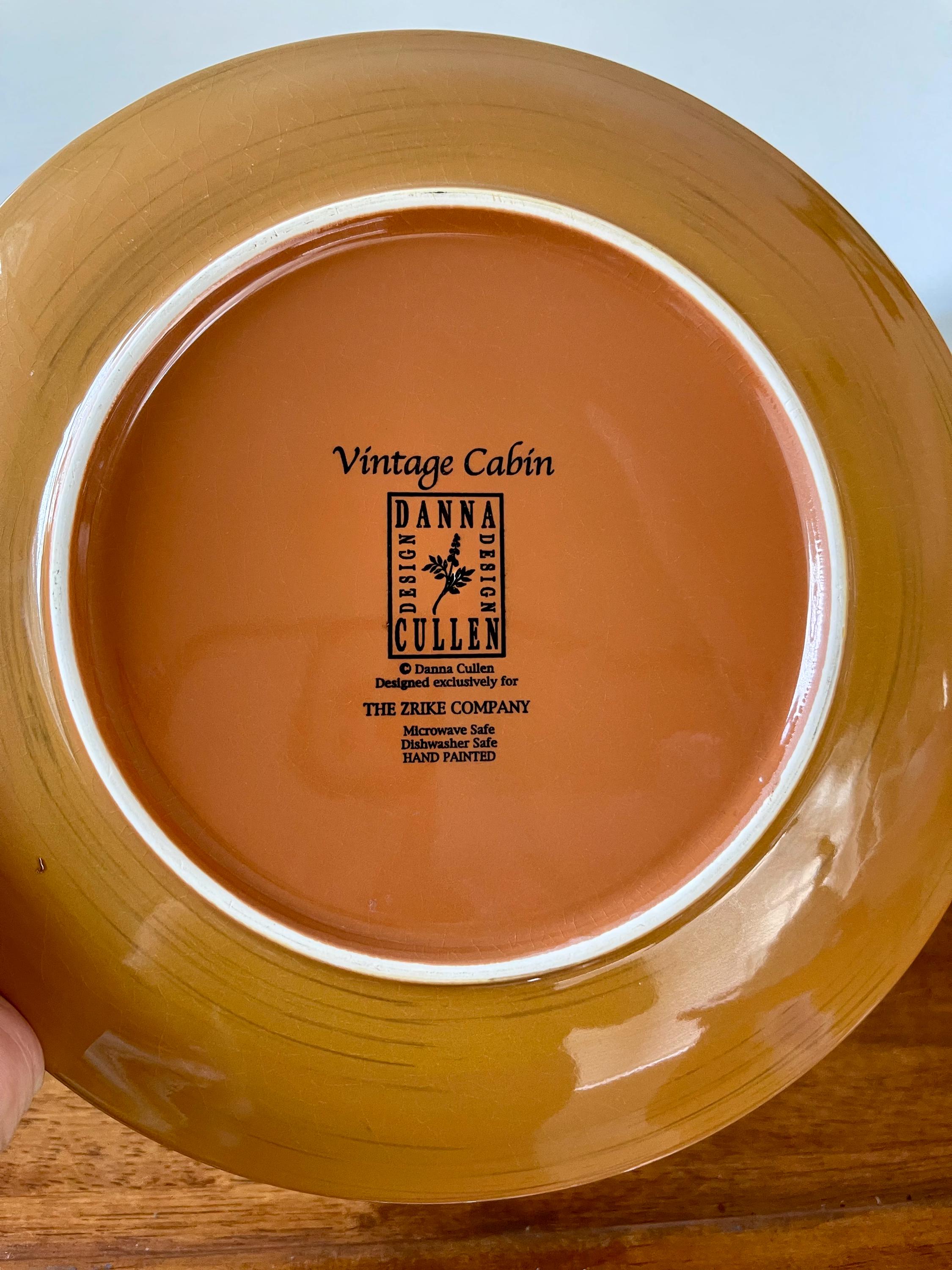 Vintage Cabin 9” Salad Plate by ZRIKE Company Design by Danna 