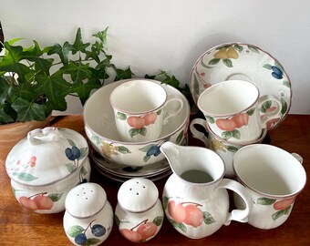 Mikasa County Classics Fruit Panorama Pattern Vintage China - Etsy
