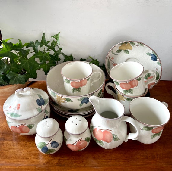 Mikasa County Classics Fruit Panorama Pattern Vintage China - Etsy