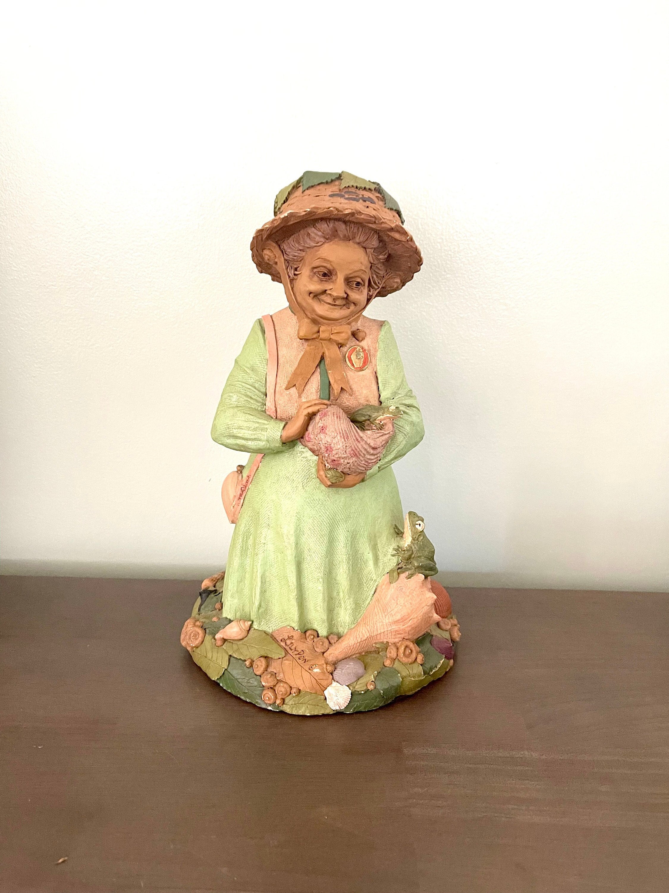 Tom Clark Cairn Studio Green Thumb Gnome Lilypon 11” Tall - Etsy